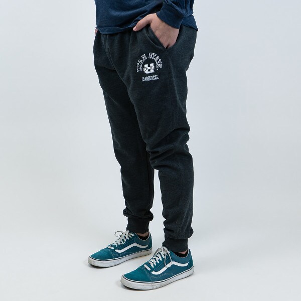 Charcoal, Champion, Utah State, U-State, Aggies, Joggers